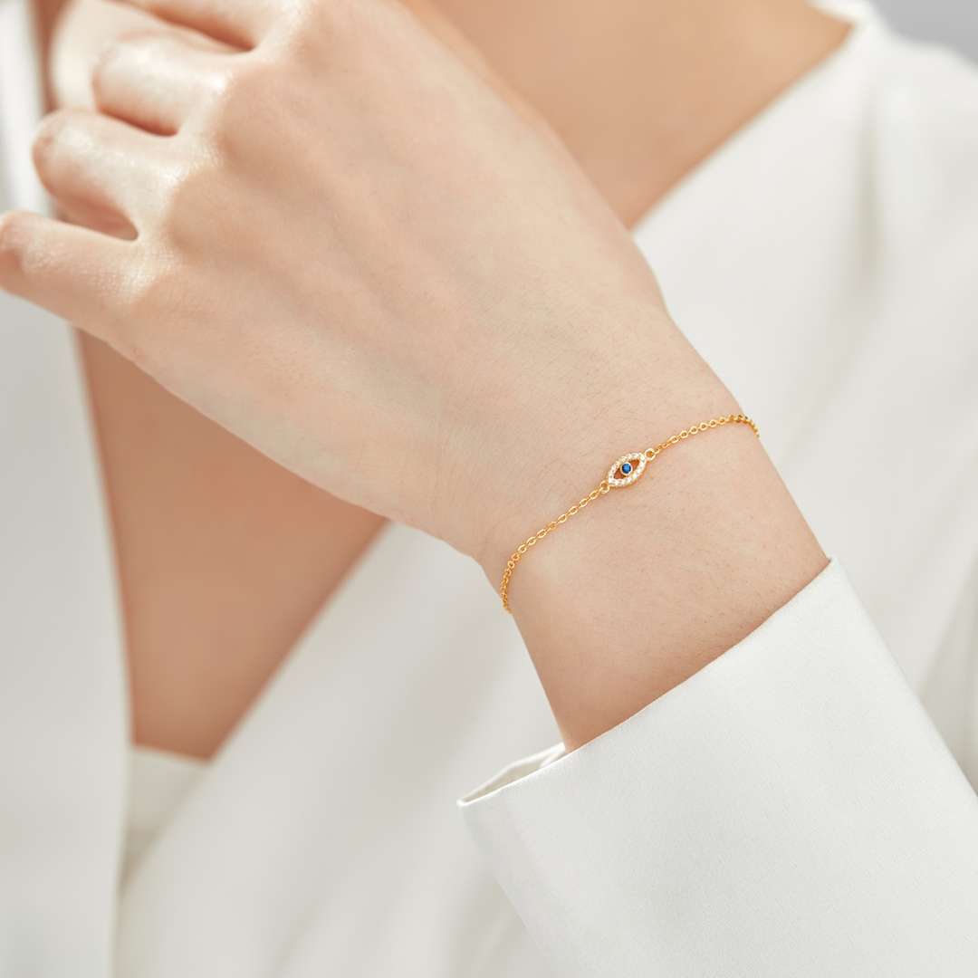[Love More]Evil Eye Shape Necklace