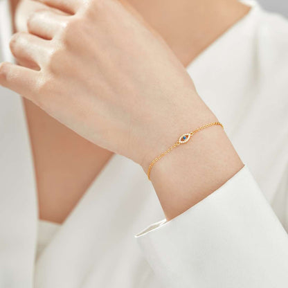 [Love More]Evil Eye Shape Necklace