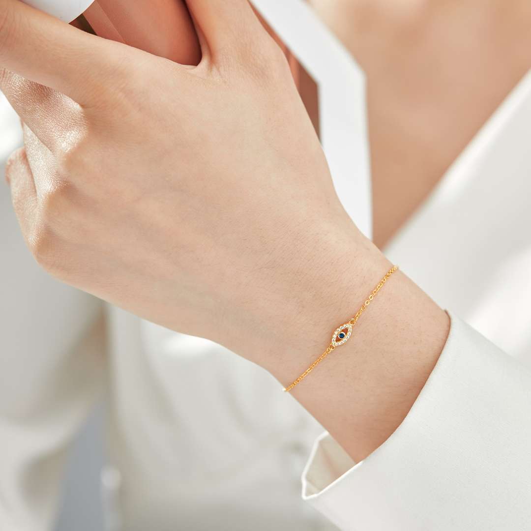 [Love More]Evil Eye Shape Necklace