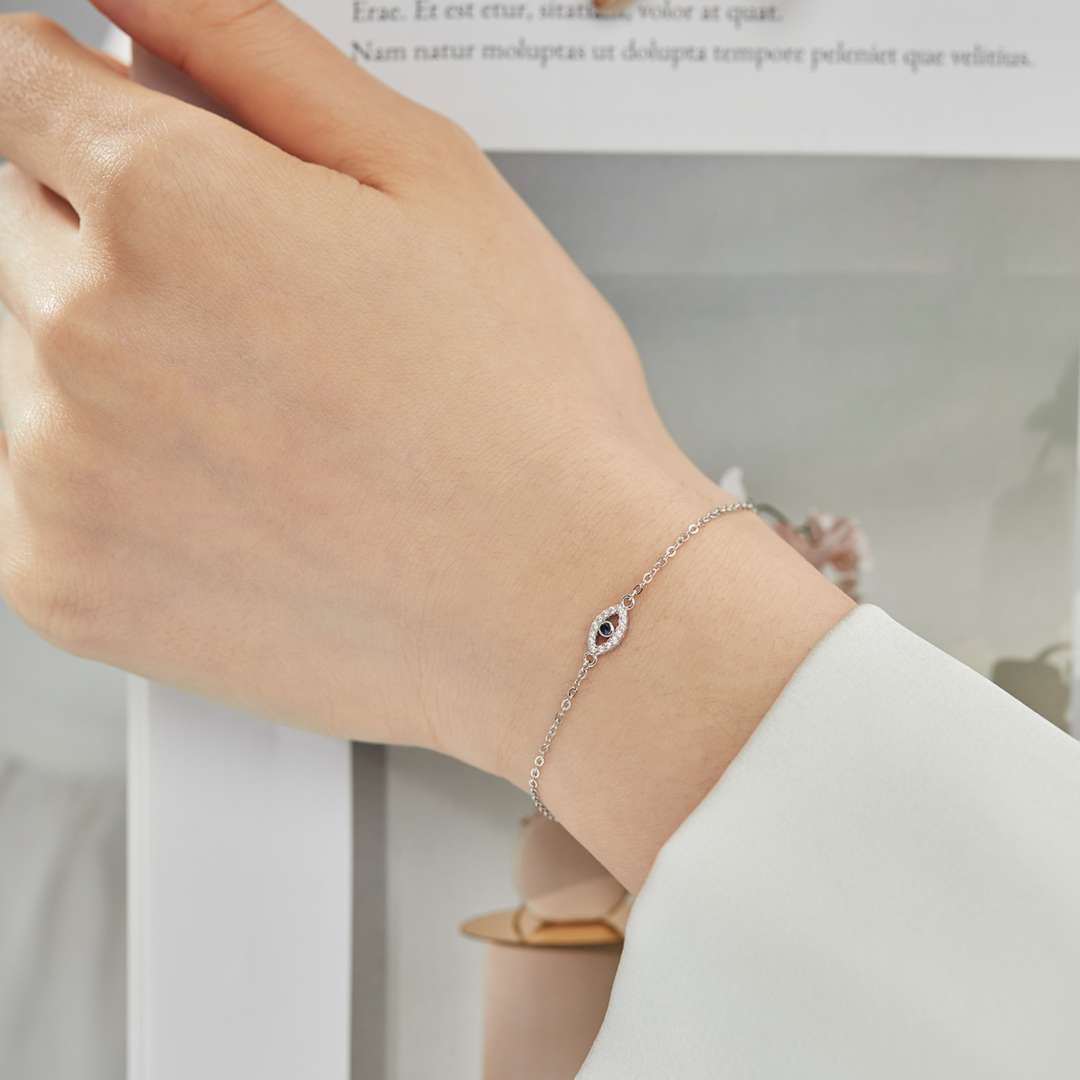 [Love More]Evil Eye Shape Necklace