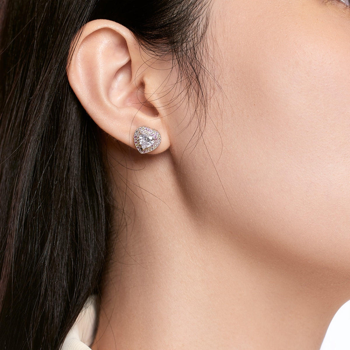 [Love More]Dazzling Heart Shape Lover Earrings
