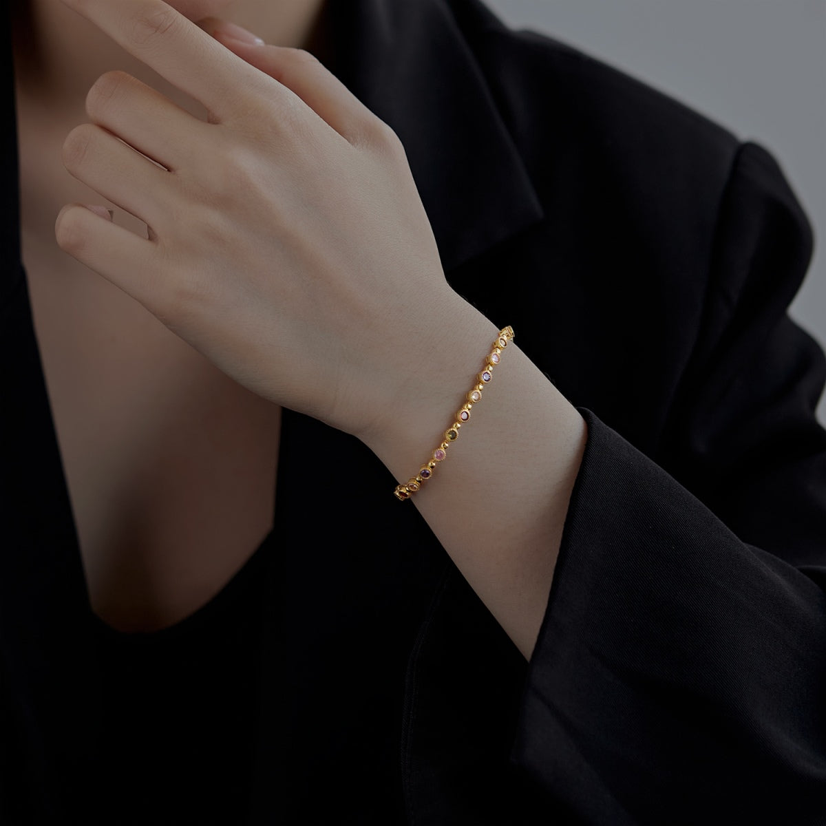 [Love More]Sparkling Exquisite Round Cut Party Bracelet