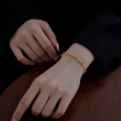 [Love More]Sparkling Exquisite Round Cut Party Bracelet