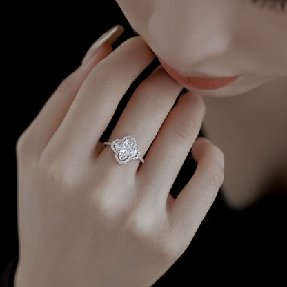 [Love More]Luxurious Eternity Flower Shape Banquet Ring