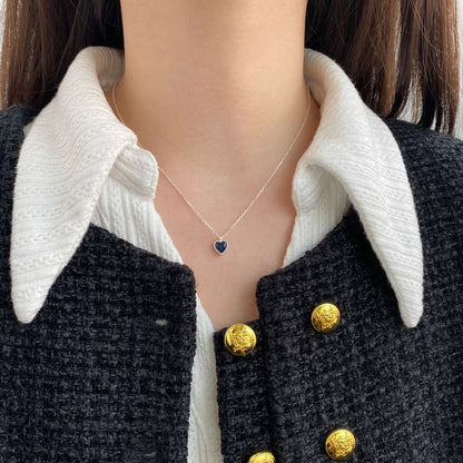 [Love More]Ornate Heart Shape Necklace