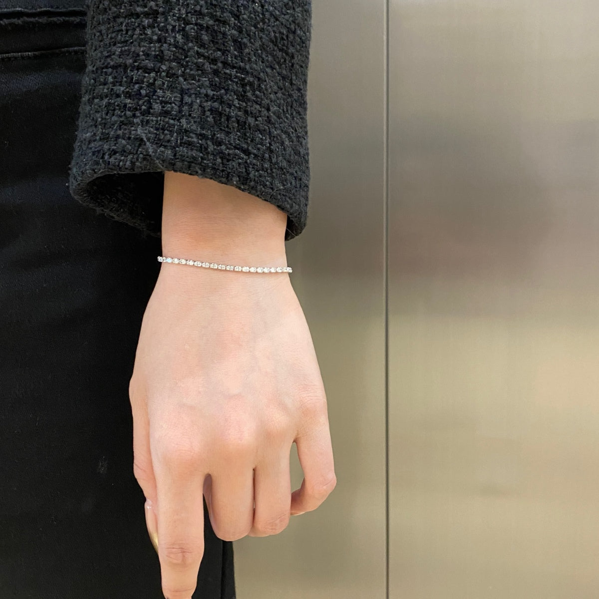 [Love More]Elegant Emerald Cut Daily Bracelet