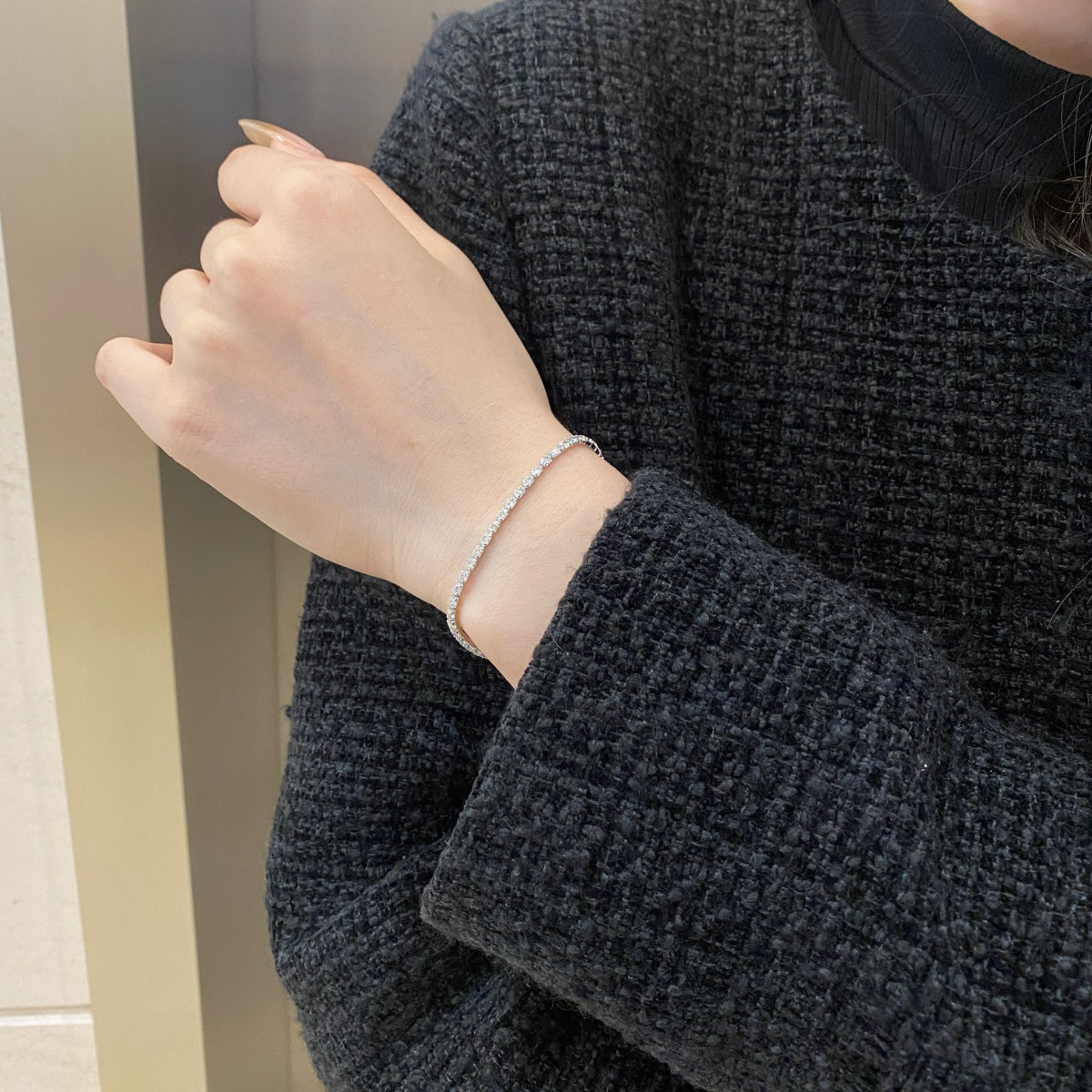 [Love More]Elegant Emerald Cut Daily Bracelet