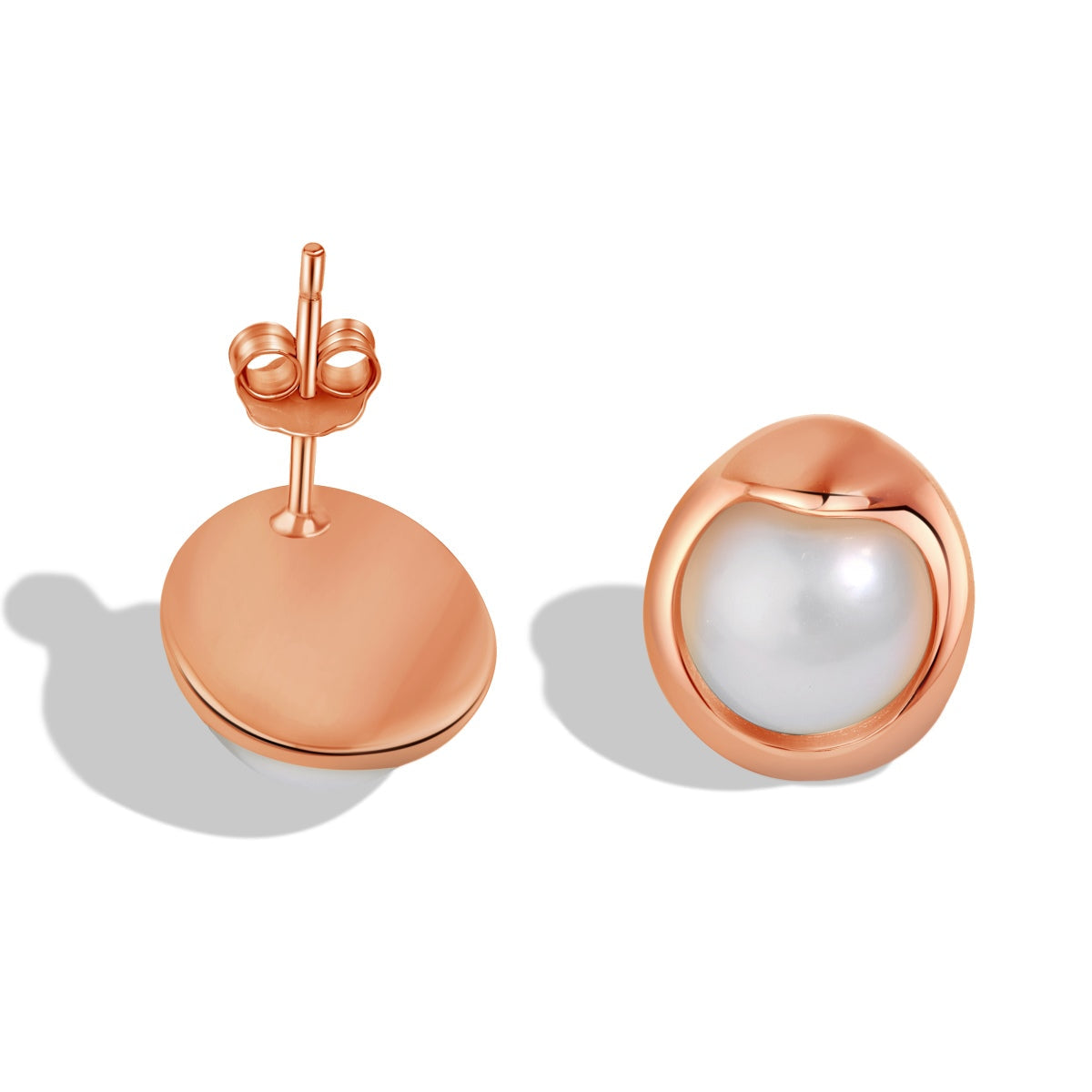 [Love More]Dainty Bread Pearl Earrings