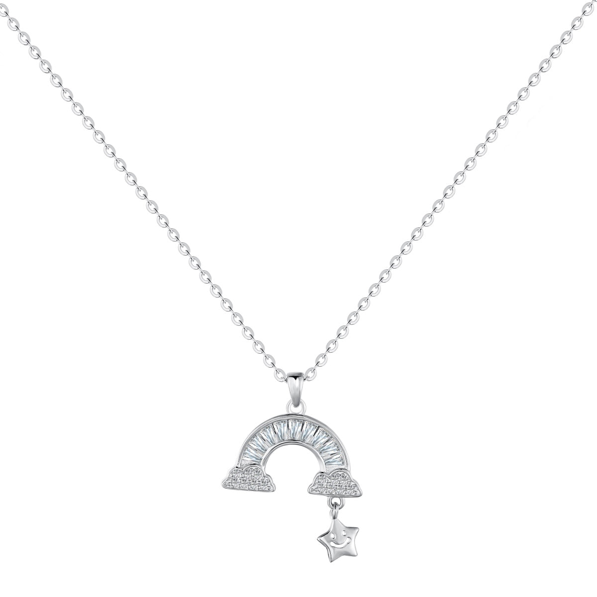 [Love More]Unique Rainbow Star Necklace