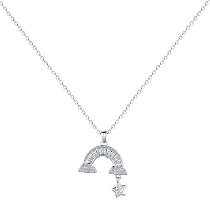 [Love More]Unique Rainbow Star Necklace
