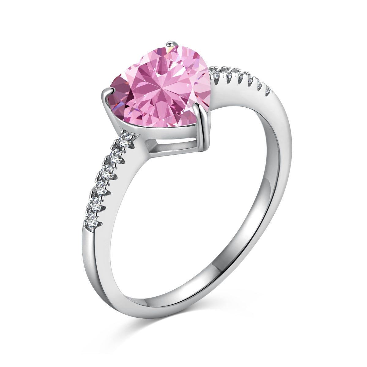 [Love More]2.0 Carat Dazzling Lustrous Heart Cut Lover Ring