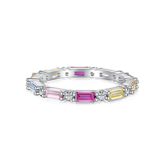 [Love More]Lively In Shades Elegant Radiant Cut Daily Ring