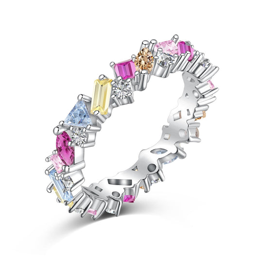 [Love More]Dazzling Polychromatic Multi cut Daily Ring