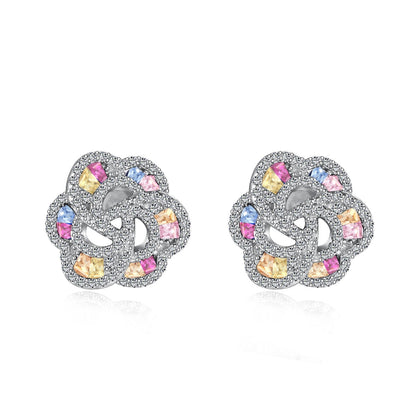 [Love More]Exquisite Flower Shape Daily Earrings