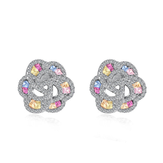 [Love More]Exquisite Flower Shape Daily Earrings