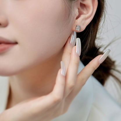 [Love More]Radiant Luxurious Princess Cut Daily Earrings