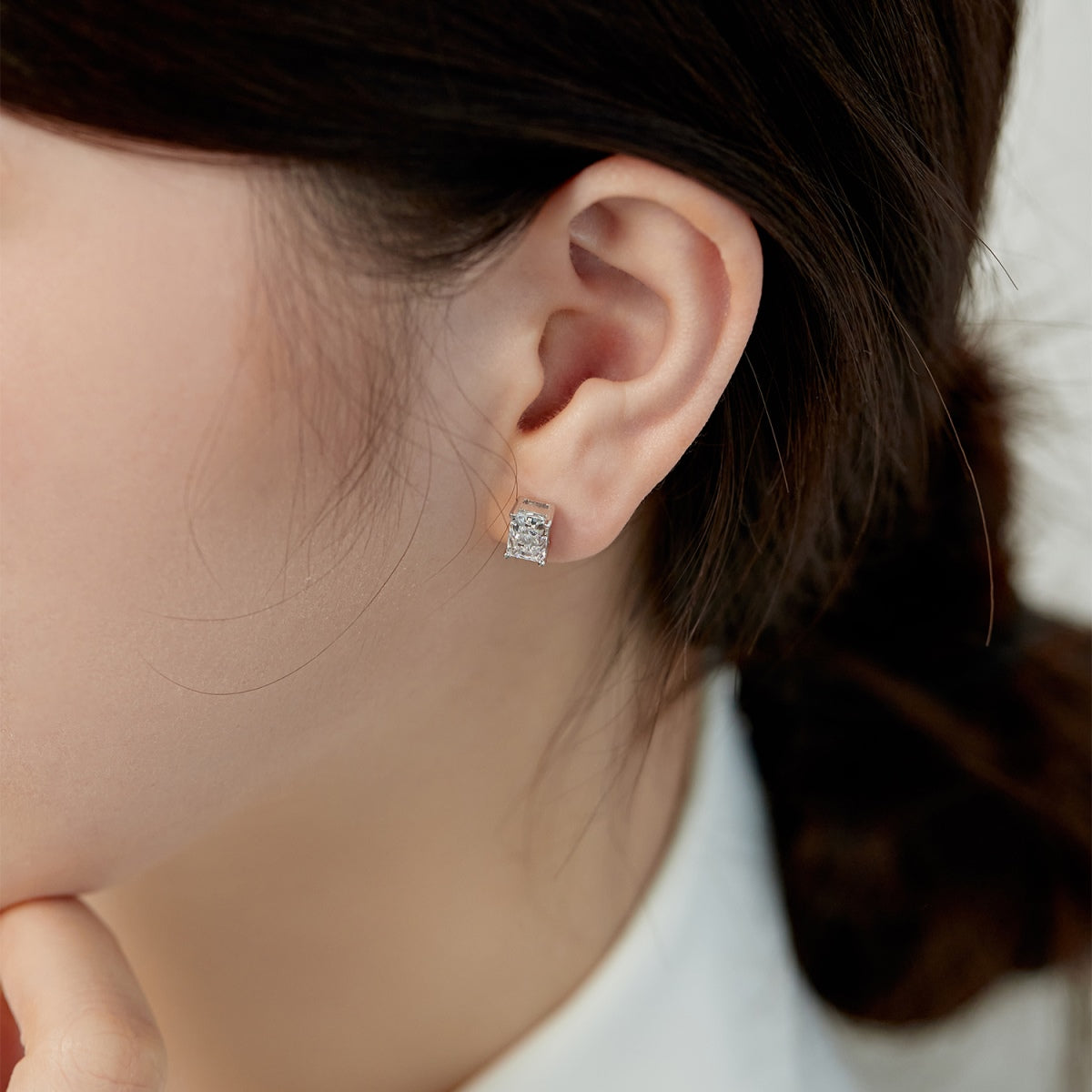 [Love More]Radiant Luxurious Princess Cut Daily Earrings