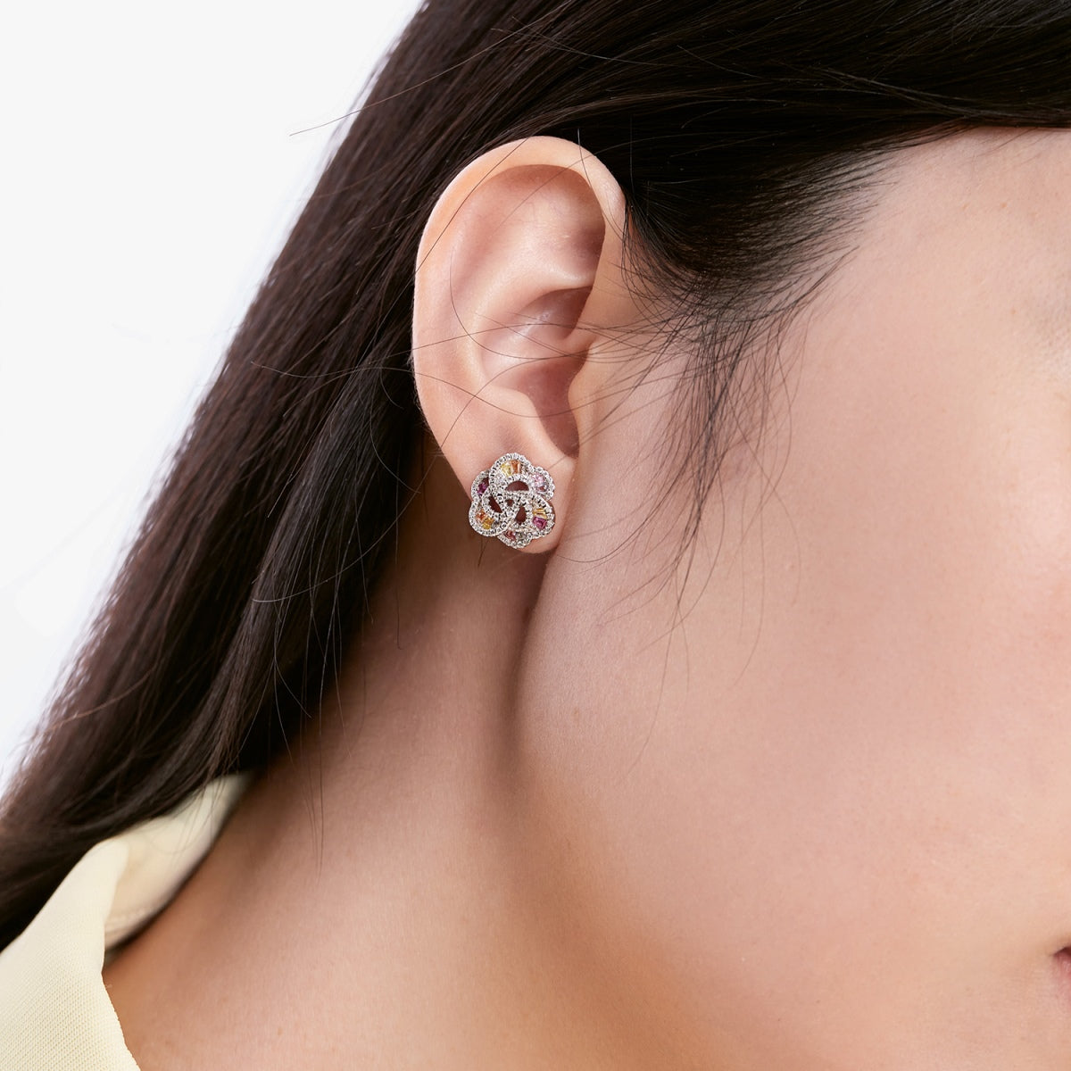 [Love More]Exquisite Flower Shape Daily Earrings