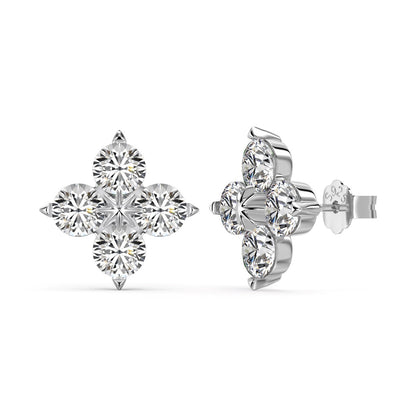 [Love More]Four-Leaf Clover Eight-Pointed Star Earrings