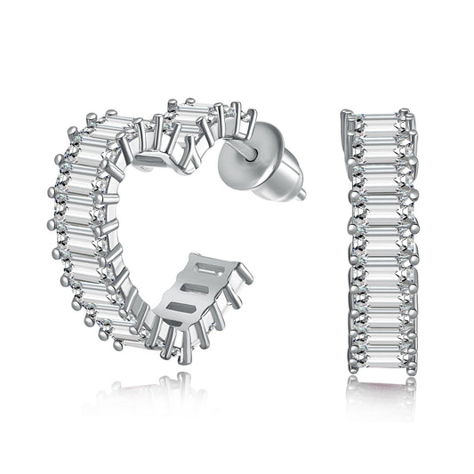 [Love More]Radiant Heart Cutout Earrings