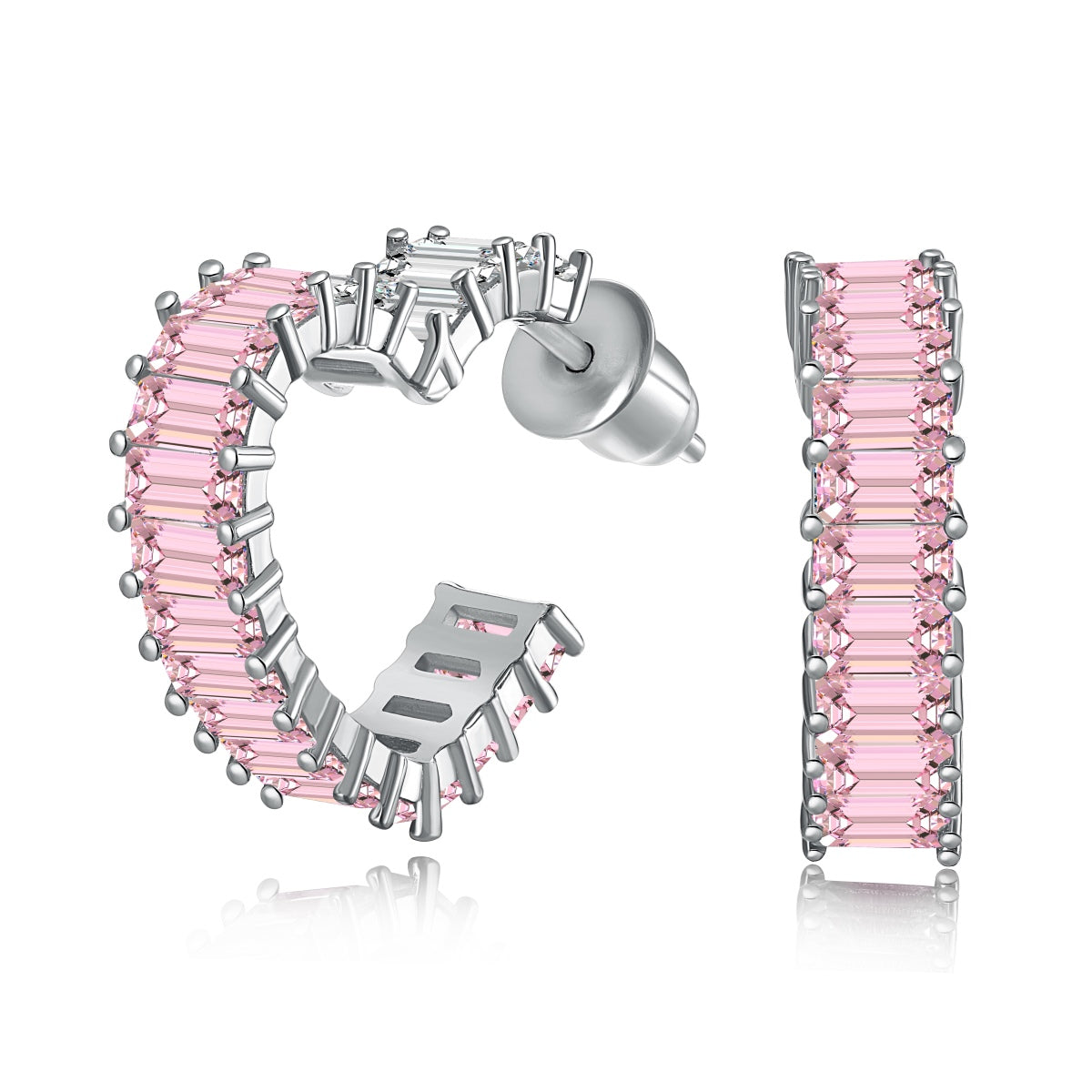 [Love More]Radiant Heart Cutout Earrings