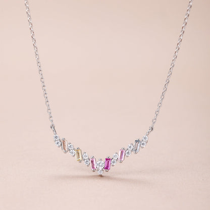 [Love More]Dazzling Rainbow Necklace