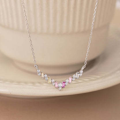 [Love More]Dazzling Rainbow Necklace