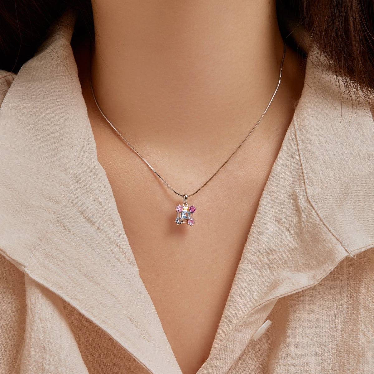 [Love More]Gorgeous Multi Colorful Necklace