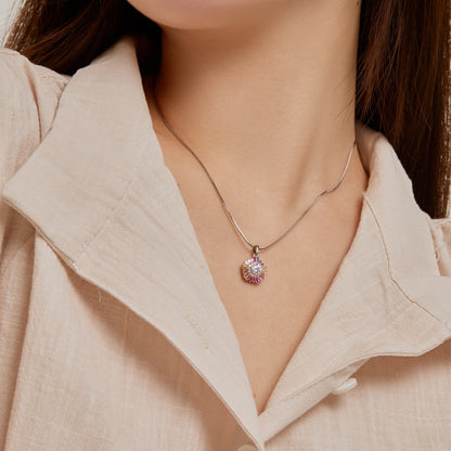 [Love More]Charming Flower Colorful Necklace