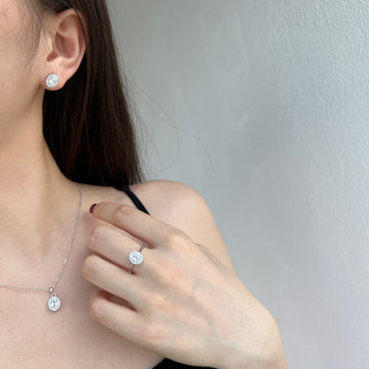 [Love More]Delicate Radiant Oval Cut Daily Earrings