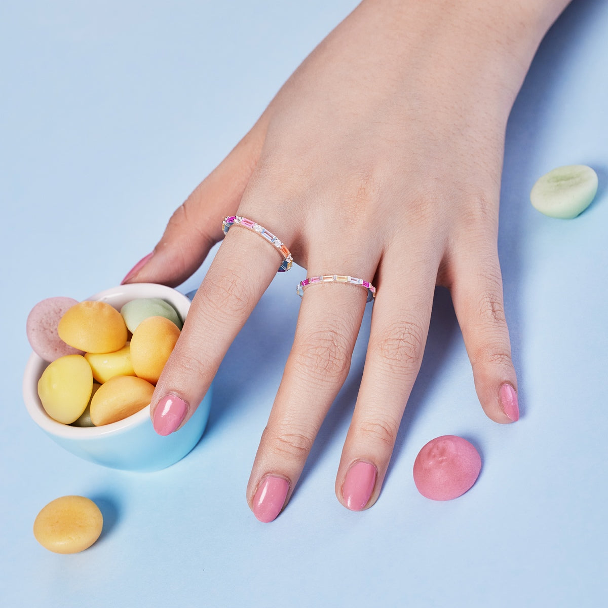 [Love More]Lively In Shades Elegant Radiant Cut Daily Ring