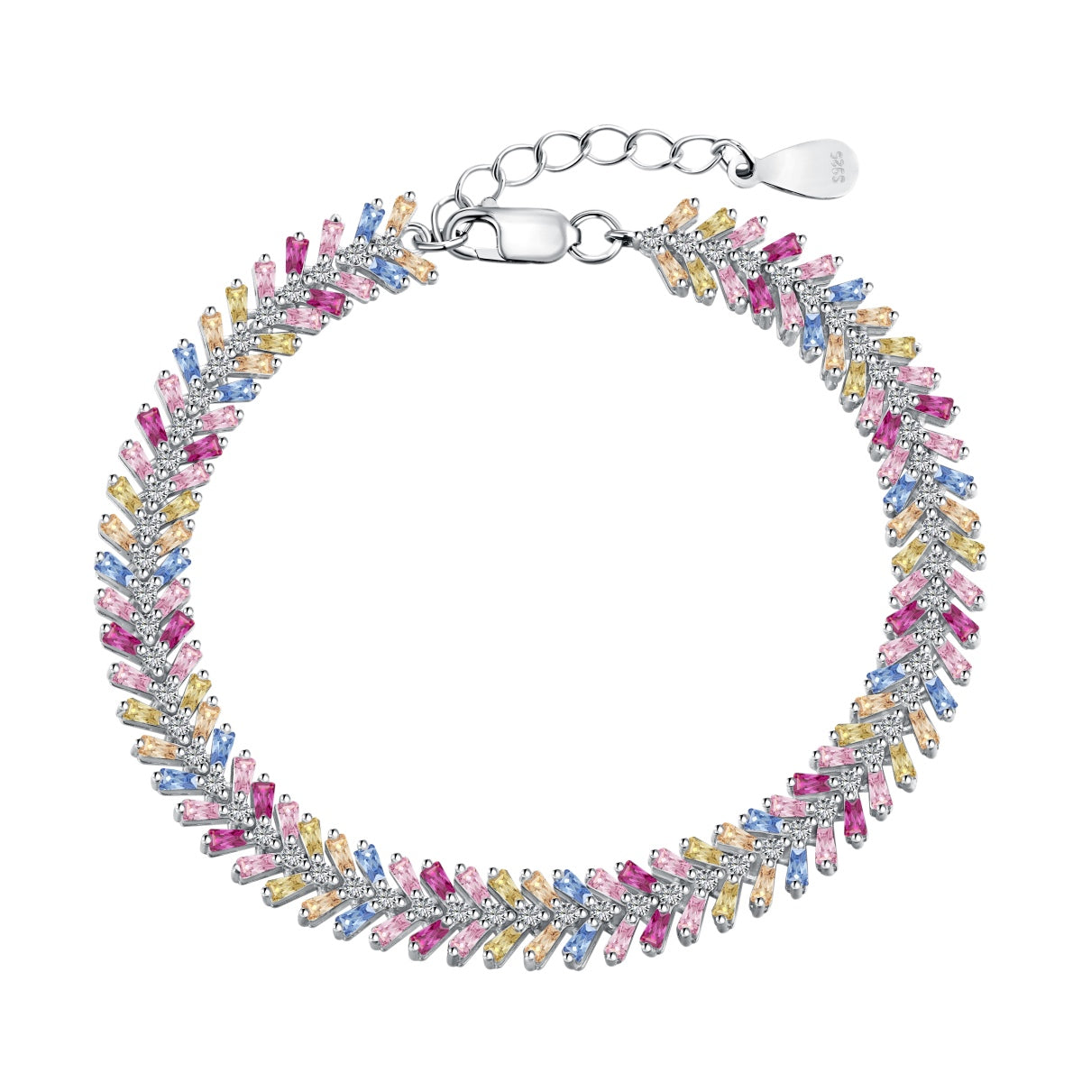 [Love More]Dainty Radiant Emerald Cut Daily Bracelet