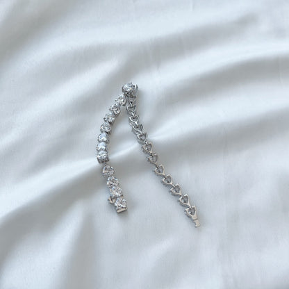 [Love More]0.75 Carat Elegant Romantic Heart Shape Lover Bracelet