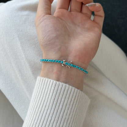 [Love More]Dainty Charming Round Cut Tennis Bracelet
