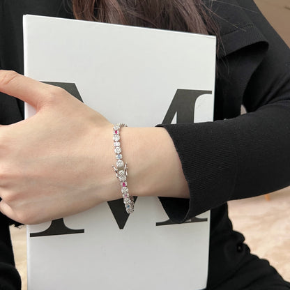 [Love More]Dazzling Radiant Multi Cut Daily Bracelet
