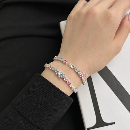[Love More]Ornate Sparkling Multi Cut Party Bracelet
