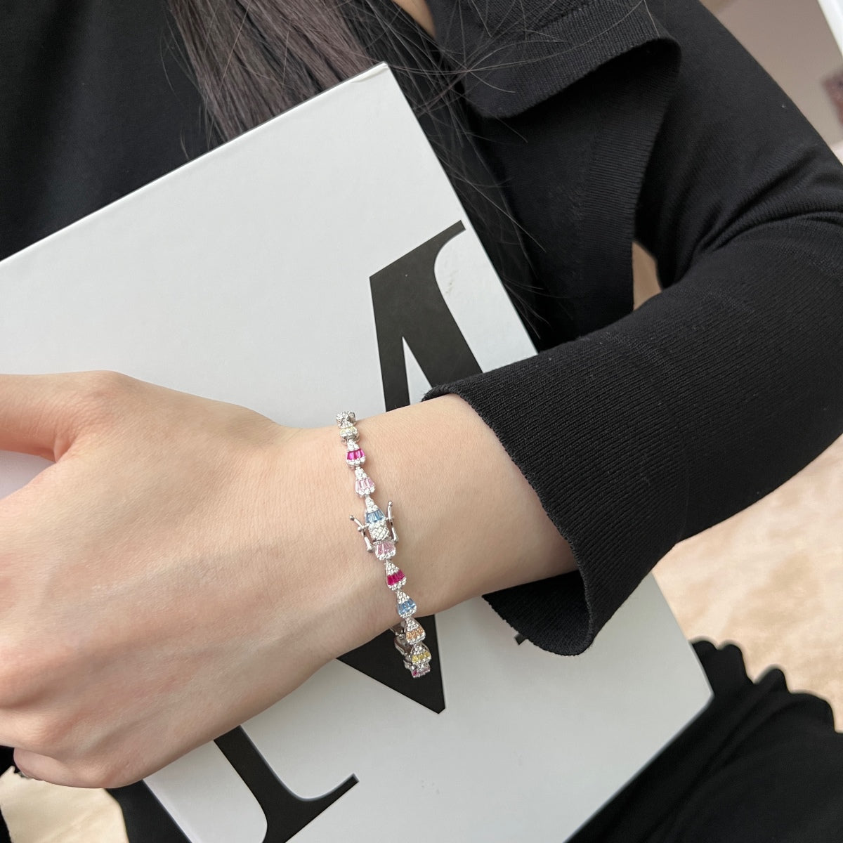 [Love More]Radiant Water Drop Shape Daily Bracelet