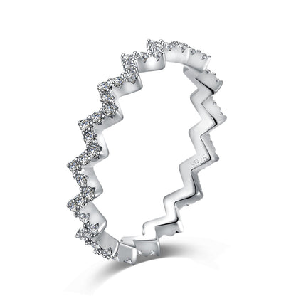 [Love More]Delicate Enchanting Wave Shape Daily Ring