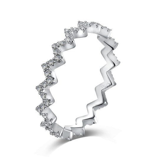 [Love More]Delicate Enchanting Wave Shape Daily Ring
