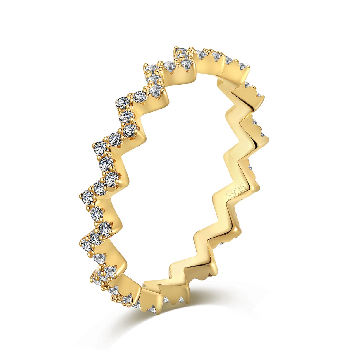 [Love More]Delicate Enchanting Wave Shape Daily Ring