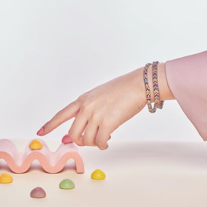 [Love More]Ornate Sparkling Round Cut Party Bracelet