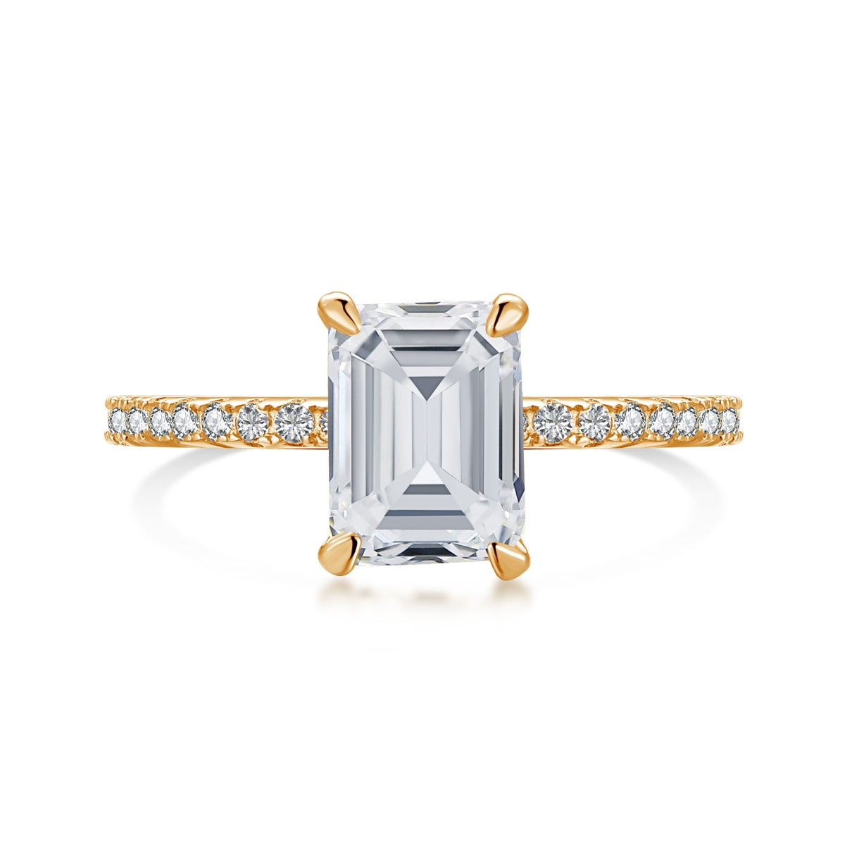 [Love More]2.0 Carat Scintillating Ornate Radiant Cut Party Ring