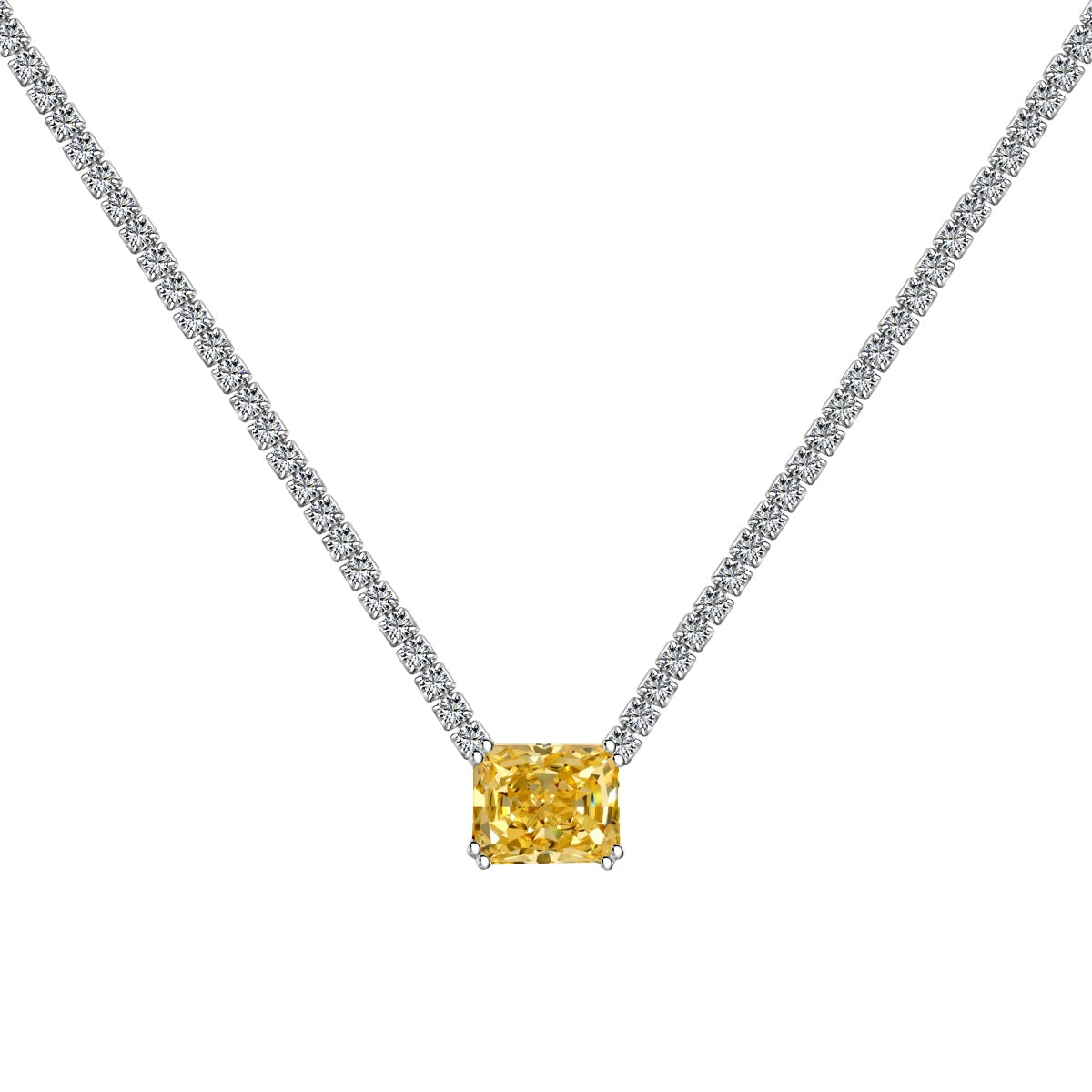 [Love More]4.0 Carat Elegant Radiant Cut Necklace