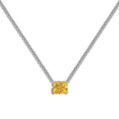 [Love More]4.0 Carat Elegant Radiant Cut Necklace