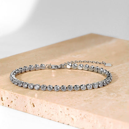 [Love More]Dazzling Sparkling Round Cut Daily Bracelet