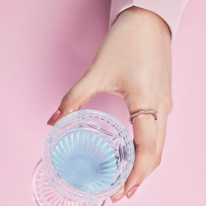 [Love More]Dainty Colorful Round Cut Party Ring
