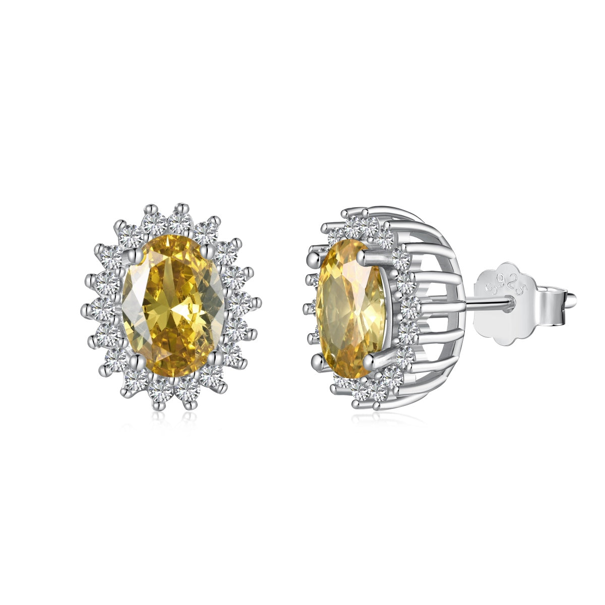 [Love More]Delicate Radiant Oval Cut Daily Earrings