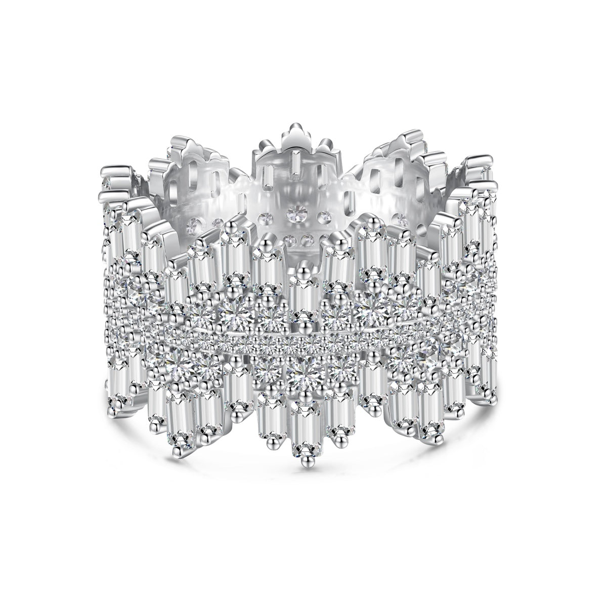 [Love More]Luxurious Colorful Radiant Cut Daily Ring