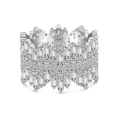 [Love More]Luxurious Colorful Radiant Cut Daily Ring