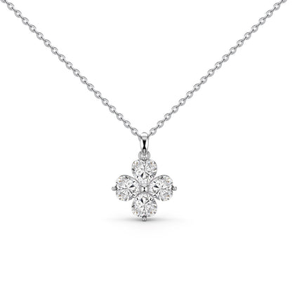 [Love More]Heart-Shaped Four-Leaf Clover Bead Necklace